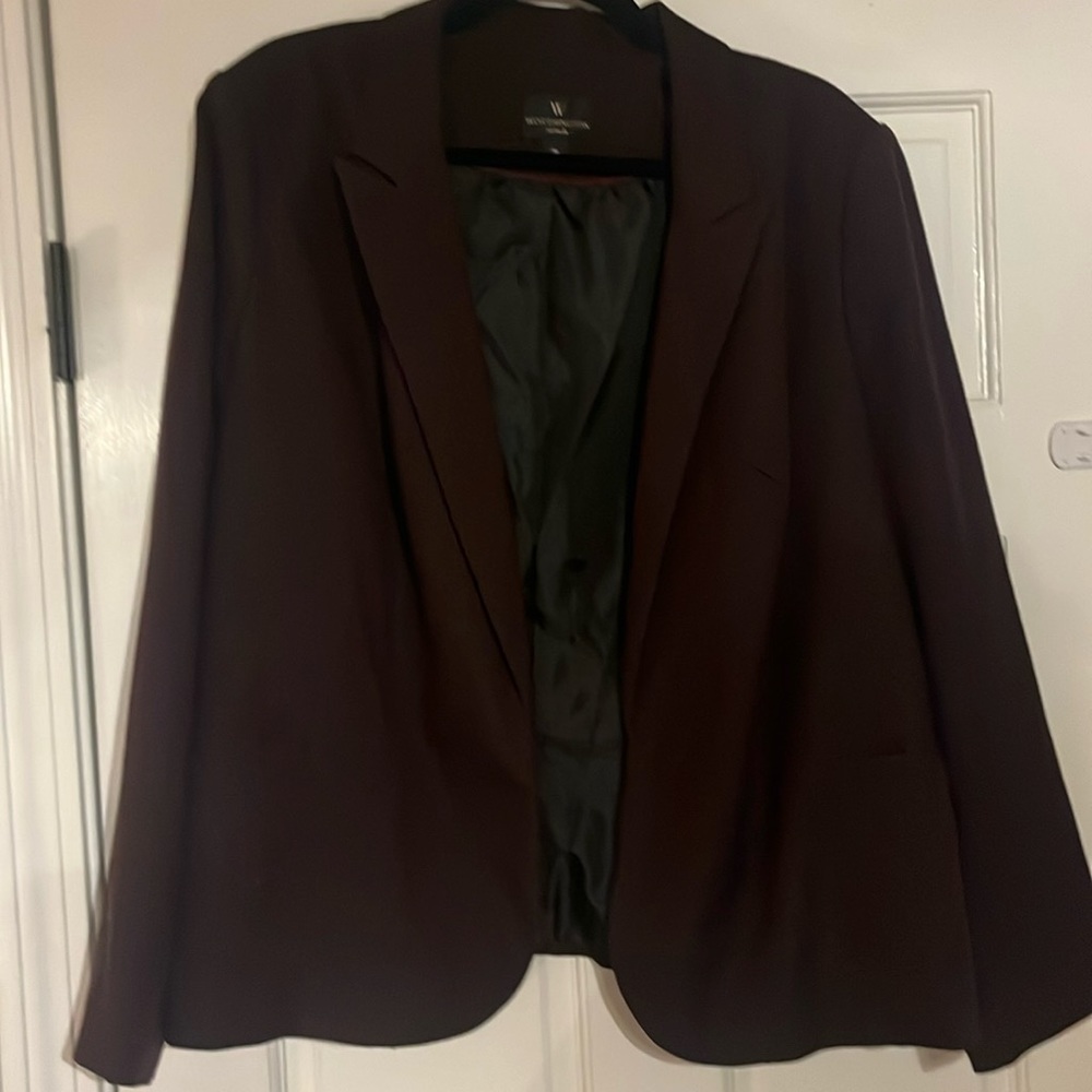 Burgundy Worthington Blazer